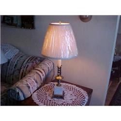 Lamp, table, Victorian style,brass, marble #1686835