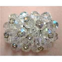 CRYSTAL BEAD & RHINESTONE BROOCH #1701002