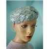 Image 1 : 40 's Elegant  Sky Blue  LADIES HAT  #1701288