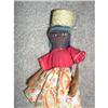 Image 1 : 5" Black Cloth Doll On Wood Stand #1701411