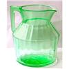 Image 1 : Green  Depression Glass Pitcher #1701668