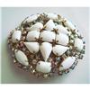 Image 1 : ~JULIANA~ BROOCH W/MILK GLASS STONES & AB #1702087