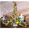 Image 1 : French Wrought iron chandelier (4 lights) #1719689