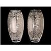 Pair of French Crystal Baccarat Flower Vases #1720127
