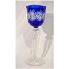 Baccarat Wine Glass in Blue Cobalt Crystal Cut #1720128