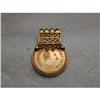 Rare 22K 24K Gold 1977 Coin Medal Pendant Slide#1720132