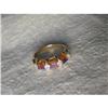 Estate 14K Amethyst Topaz Citrine Diamond Ring #1720148