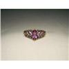Estate 14K YG Filigree Amethyst Tanzanite Ring #1720224