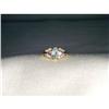 14K YG Gold Aquamarine Tanzanite Diamond Ring #1720226