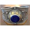 Image 1 : Lapis Sterling Gold Washed Cuff #1720301