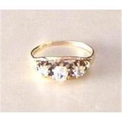 18K Gold and Cushion Cut Diamond Ring #1720524