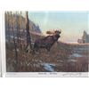 Image 2 : "Autumn Rut -Bull Moose" Signed numbered print