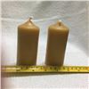 Image 2 : Hand crafted bees wax pillar candles