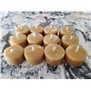 Image 1 : 12 Bees Wax tea light candles Hand crafted
