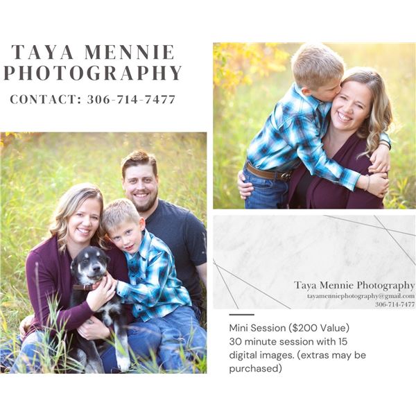 Taya Mennie  Photography ($200 Value)