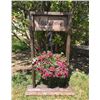 Image 2 : Outdoor  Welcome Sign for hanging plant 32" base X45" high