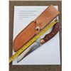 Image 2 : Handcrafted steel knife with handstitched leather case