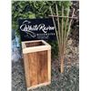 Image 1 : Red Cedar Planter  and Red Cedar Fan Trellis