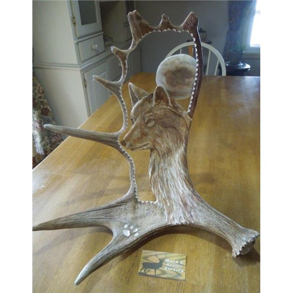 Moose Antler Carving