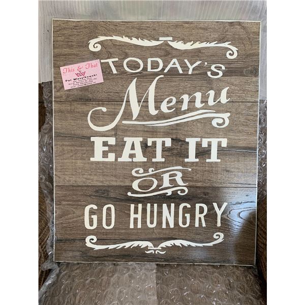 Sturdy  Laminate Wall Hanging 18 X 21 1/2 "