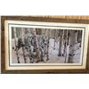 Image 2 : Framed  picture of white tiger in forest 24 X40"