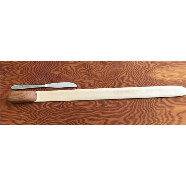 Lefsa/Pastry turner  maple blade and Cherry wood handle