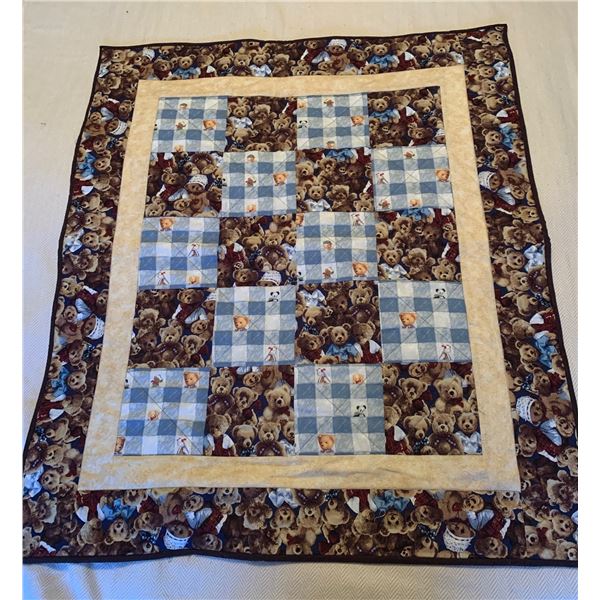 Homemade baby quilt  33 X38"