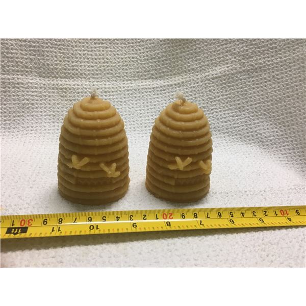 Bee Hive shaped natural bees wax candles