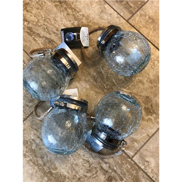 Hanging Outdoor Decorative 5"  Solar Lights- 4 pack