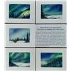 Image 1 : "Northern Lights Collection" Set of 5 watercolor cards