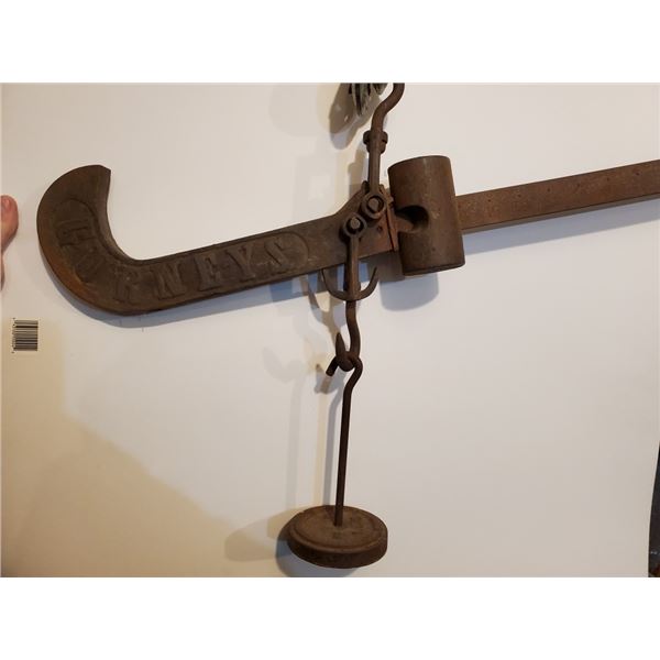 Antique Gurneys 150 lb beam scale