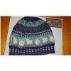 Image 1 : Hand knit toque with alpaca yarn and hand dyed yarns -large child or small adult size