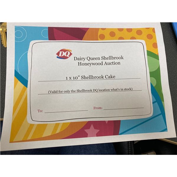 Dairy Queen Shellbrook 1 -10" ice cream cake