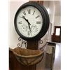 Image 1 : Outdoor Clock with plant holder