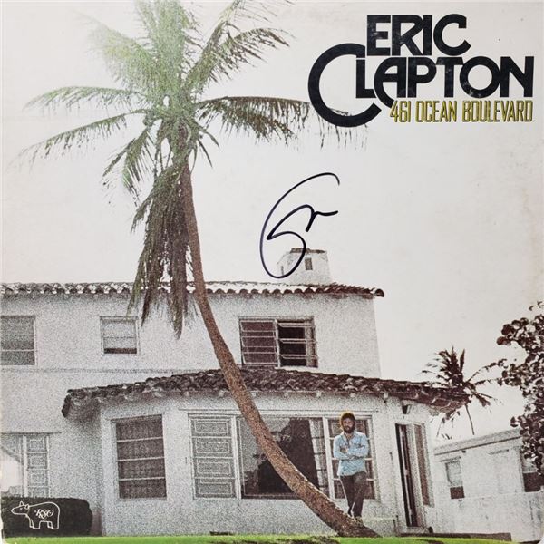 Signed Eric Clapton, 461 Ocean Boulevard Album Cover