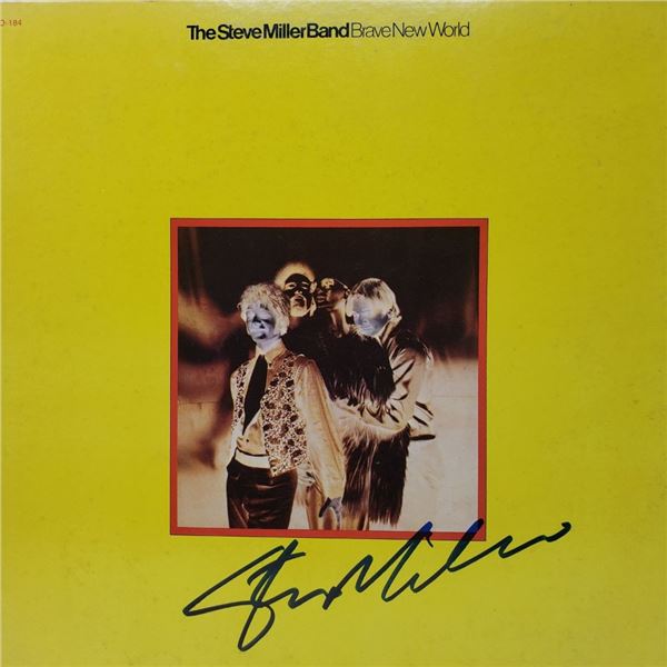 Signed Steve Miller Band, Brave New World Album Cover