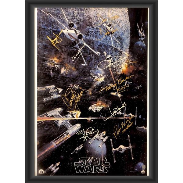 Signed and Framed Star Wars Movie Poster