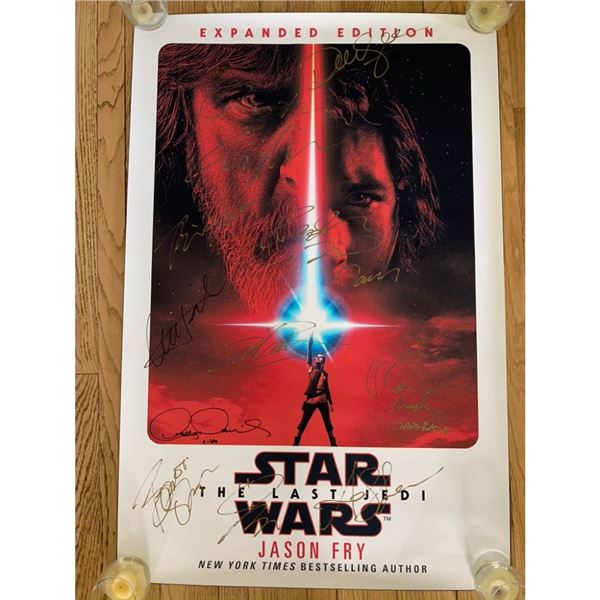 Signed The Last Jedi Movie Poster