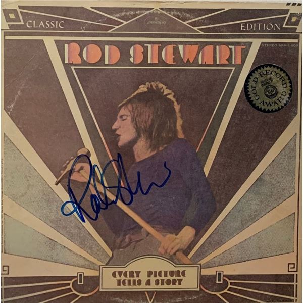 Signed Rod Stewart Every Picture Tells A Story Album Cover