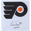 Image 2 : BERNIE PARENT SIGNED FLYERS REEBOK WHITE YOUTH REPLICA HOCKEY JERSEY W/HOF 84 (SCHWARTZ)