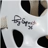 Image 2 : TONY ESPOSITO AUTOGRAPHED GOALIE MASK W/70,72,74 VEZINA INSCRIPTION (SCHWARTZ)