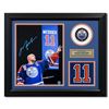 Image 1 : Mark Messier Edmonton Oilers Autographed 20x24 Retired Number Frame ( AJ COA )