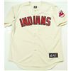 Image 3 : CARLOS BAERGA AUTOGRAPHED INDIANS CREAM MAJESTIC JERSEY W/"3 TIMES AS" (JSA)