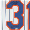 Image 2 : MIKE PIAZZA N.Y. METS AUTOGRAPED WHITE MAJESTIC COOPERSTOWN COLLECTION REPLICA JERSEY (FANATICS)