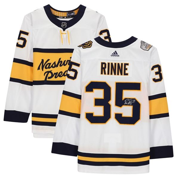 PEKKA RINNE AUTOGRAPHED NASHVILLE PREDATORS 2020 WINTER CLASSIC ADIDAS JERSEY (FANATICS)