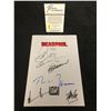 Image 2 : DEADPOOL AUTOGRAPHED MOVIE SCRIPT COVER (REAL AUTHENTIC COA)