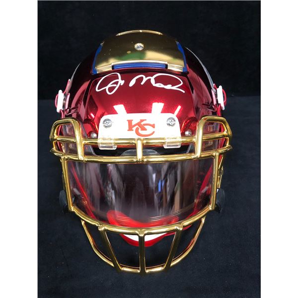 JOE MONTANA SIGNED KC CHIEFS TRUE FLEX CHROME SPEED HELMET (BECKETT COA)