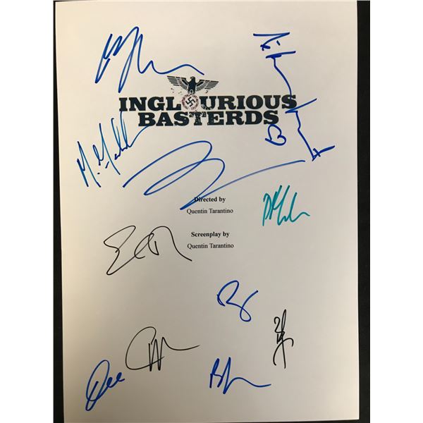 INGLORIOUS BASTARDS AUTOGRAPHED MOVIE SCRIPT COVER (REAL AUTHENTIC COA)