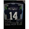 Image 2 : D.K. METCALF SEAHAWKS AUTOGRAPHED CUSTOM FRAMED JERSEY W/LED LIGHTING (BECKETT COA)