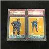 Image 1 : 1970 TOPPS GRADED HOCKEY CARD LOT (#112 MONOHAN/ #108 LEY)